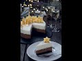 Happy New Year with Chocolate Champagne Mousse Cake  #shorts