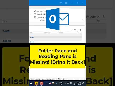 Folder Pane and Reading Pane are Missing in Microsoft Outlook! Bring it Back