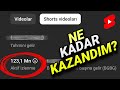 Youtube Shorts Kanalı 123 MİLYON İzlenmeye Ne Kadar Kazandırdı? | Youtube Shorts Para Kazanma