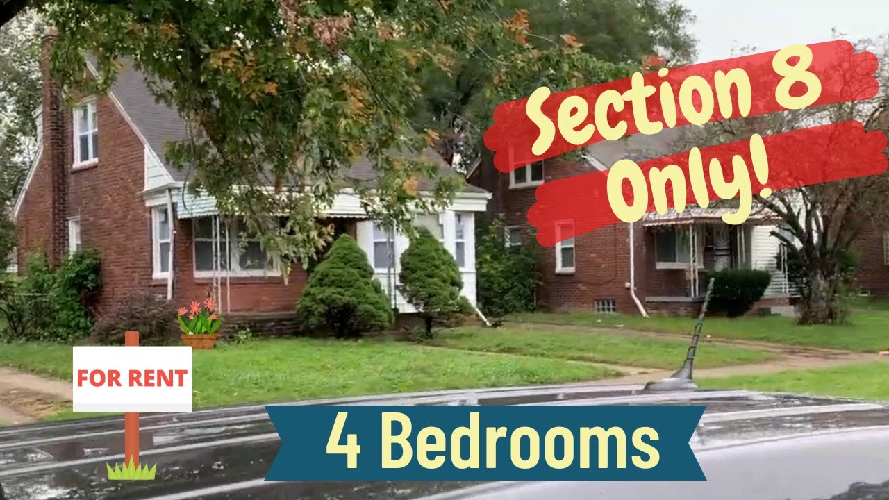 Detroit For Rent 19565 Barlow 4 Bedrooms East Side Section 8 Only - YouTube