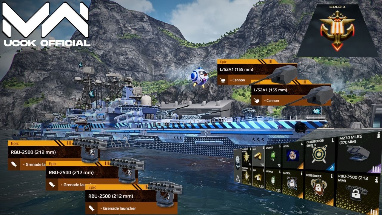 RF Admiral Basisty - With GL RBU-2500 Rewards Event Storm Patrol | Modern Warships