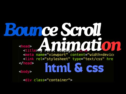 Smooth Scroll Animations: Bounce-in Effect with HTML, CSS, & Minimal JS