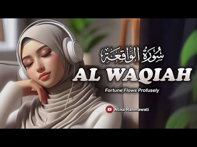 Peaceful relaxing recitation of Surah Al Waqiah سورة الواقعة | Heart touching | Atika Rahmawati class=
