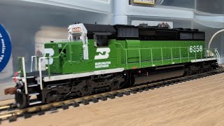Sound and light function test - Scaletrains BN SD40-2 with quantum strobes #hoscale