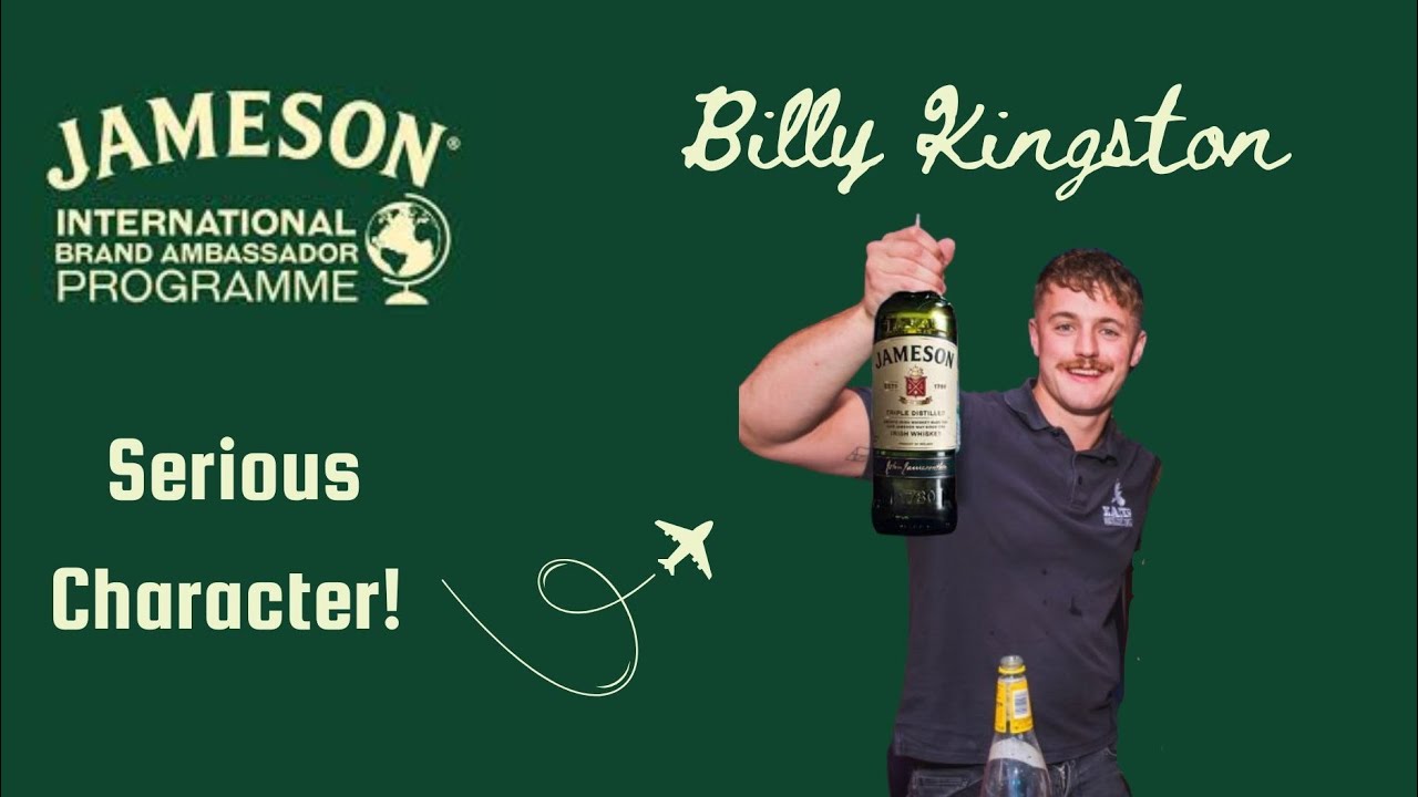 Jameson International Brand Ambassador Programme Application 2024 | Billy Kingston