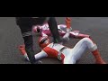 踏みつぶされた！敗北。背が高く筋肉質なレッドレンジャー。戦隊ボウケンジャー stomped! defeat. tall muscular red ranger. sentai boukenger19