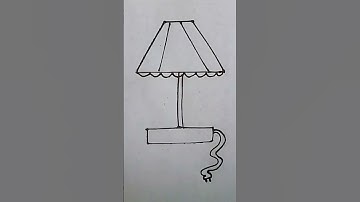 easy drawing with letter  L  #easydrawing#lamp #lampdrawing #viral