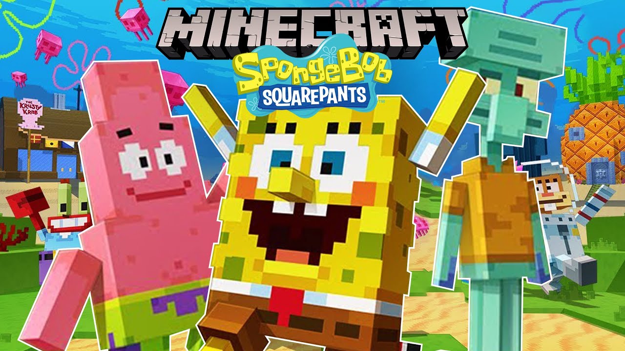 Minecraft: SpongeBob SquarePants (Bedrock DLC Mashup Pack!) - YouTube