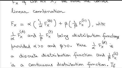 Lecture  18 : Decomposition of Distribution functions