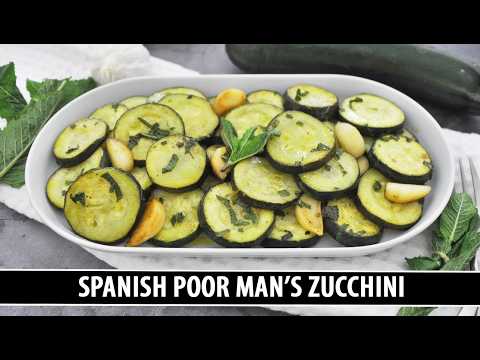 Calabacín a lo pobre (Spanish poor man's zucchini), from the video