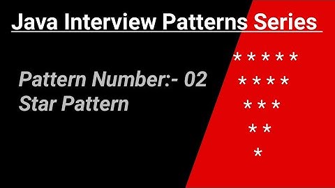 Star Pattern - 2 Program (Logic) in Java