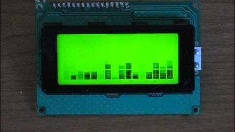JP Serial LCD Module Chart (FFT) Bar Test