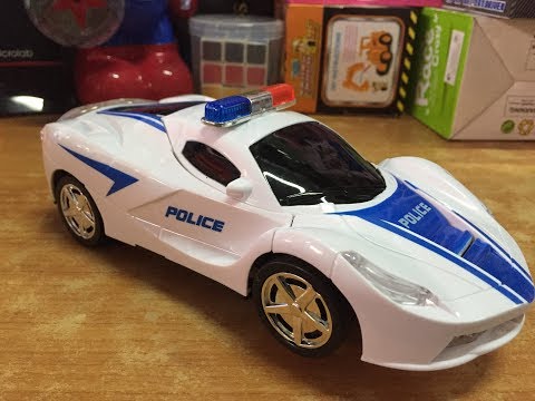 แกะของเล่น : หุ่นตำรวจแปลงรถ (มีเสียงมีไฟ)