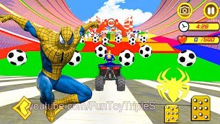 Quads Superheroes Stunts Racing - Spiderman - Level 1-6