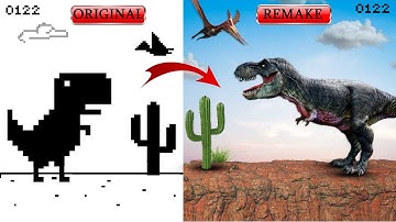 Google Chrome Dino Game But in Unreal Engine 5