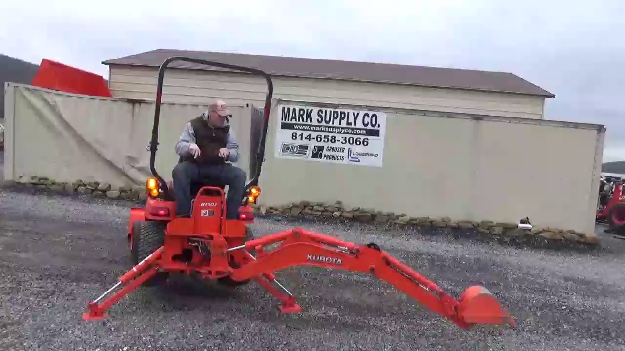 2012 Kubota BX25 BX25D Sub Compact Tractor Loader Backhoe 4X4 For Sale