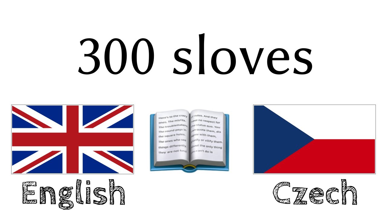 300 sloves + Čtení a poslech - Angličtina + Čeština - (rodilý mluvčí)