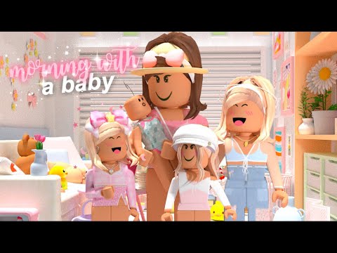 Family S Morning Routine With A Baby Roblox Bloxburg Roleplay Youtube - baby role play roblox