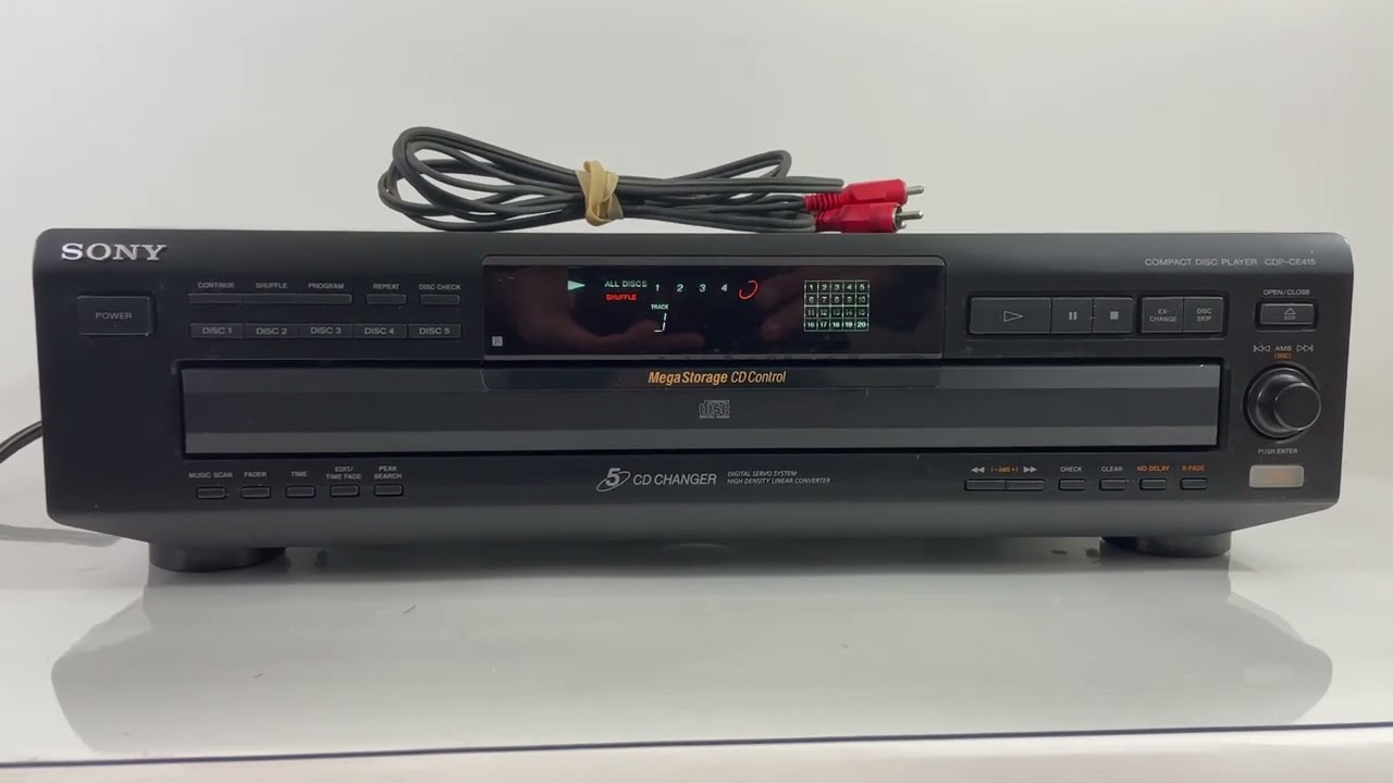 Sony CDP-CE415 CD Changer 5 Compact Disc Player HiFi Stereo w/ RCA