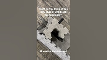 New style of segmental retaining wall block! #hardscape #wall #landscaping