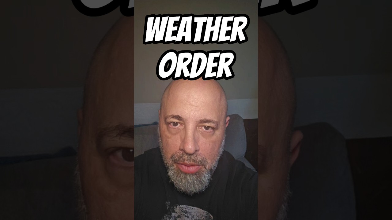 WEATHER ORDER #weather #nj #snow #danregancomedy