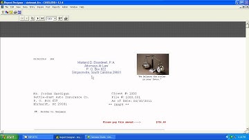 Law Firm Invoice Printing