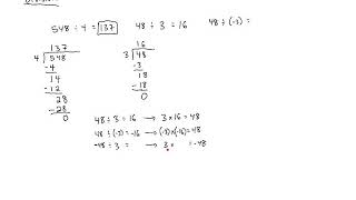 M40N2 - Multiplying and Dividing Integers (Part 2)