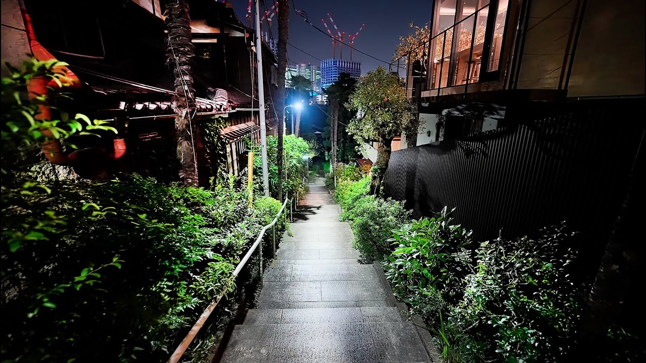 Tokyo Takanawa night walk //4K HDR