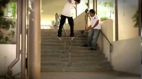 Nyjah Huston Rail Warm Ups