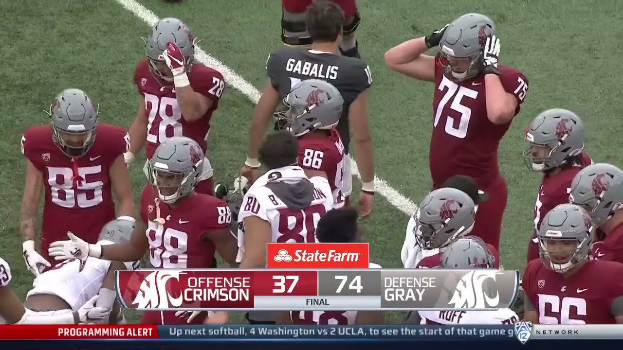 WSU Football: Crimson & Gray Spring Game Highlights 4/24/21