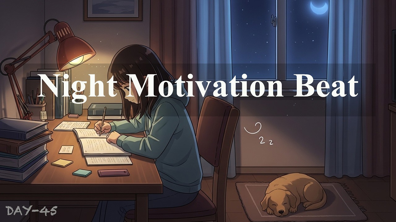 Night Motivation Beat 🌌 | Powerful Focus Music for Late Night Productivity & Hustle | Lofi Relaxing