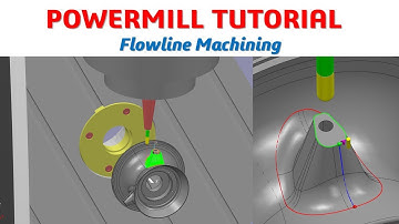 PowerMill 2019 Tutorial #65 | Flowline Machining | CADCAM TUTORIAL