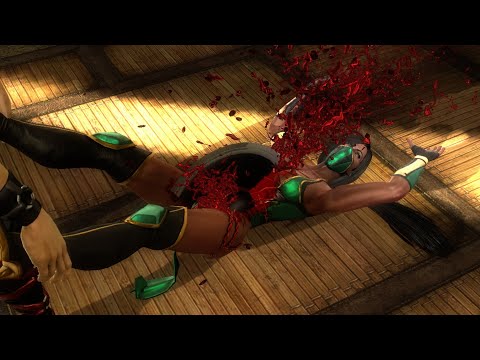 Mk9 ryona slow mo )fatality  on jade