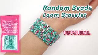 Freeform Loom Bracelet Tutorial with a Random Pattern ft John Bead Czech Bead Bar Mix and Hemp Cord