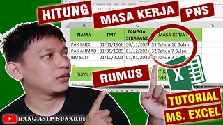 Tutorial Ms Excel | Cara Hitung Masa Kerja di Excel