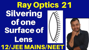 Ray Optics 21 : Silvering Of One Surface Of Lens - Silvered Lens JEE/NEET