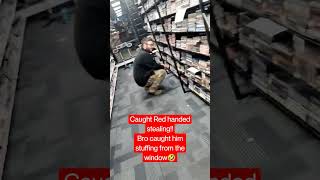 Caught stealing 😂 #busted #caughtoncamera #clips #viral #shorts #foryou #freefire