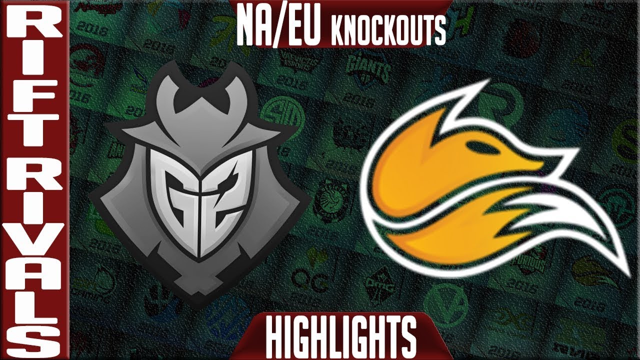 G2 vs FOX Highlights | Rift Rivals 2018 Knockouts NA vs EU | G2 Esports vs Echo FOX