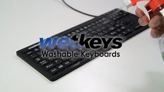 WetKeys "Touchpad Plus" Pro-grade Rigid Silicone Waterproof Keyboard with Touchpad | KBWKRC106T-BK screenshot 4