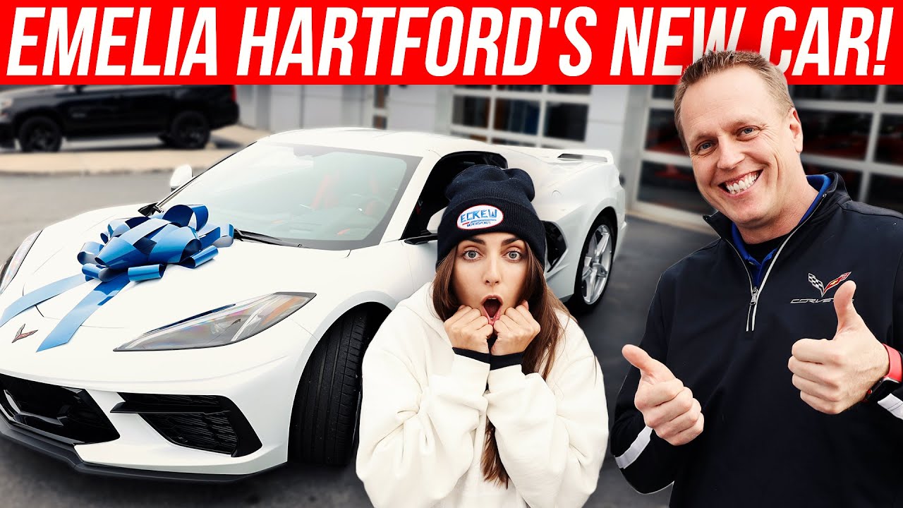 Emelia Hartford picks up new 2020 Corvette. Police Called!