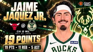 Full Jaime Jaquez Jr. - 19 Points, 5 Assists, 11 Rebounds vs Bulls - 2026-27 Regular Season News