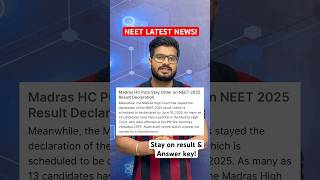 NEET result stay! #neet2025 #neet #neetcutoff #neetexam #neetlatestnewstoday #latestnews #neetlatest
