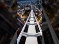 東京タワーから地上に滑走するジェットコースター #rollercoaster #ジェットコースター #東京タワー