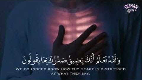 حالات واتس القارئ إسلام صبحي  ولقد نعلم انك يضيق صدرك