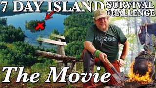 7 Day Island Survival Challenge Maine THE MOVIE   Catch and Cook Survival Challenge !