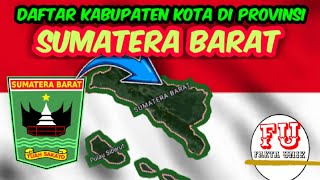 Peta Kabupaten Kota di Provinsi Sumatera Barat.