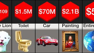Comparison Most Expensive Things