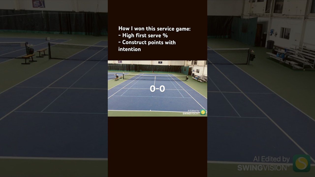 Service games end quickly when you get your first  serves in!