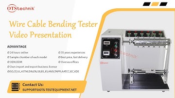 Wire Cable Bending Tester Video Presentation