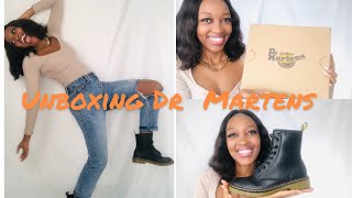 UNBOXING MY FIRST PAIR OF DR MARTENS|| TRY ON HAUL AND STYLING||REVIEW|| ARE THEY WORTH THE HYPE?